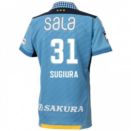 Kandiny Niño Camiseta Rinnosuke Sugiura #31 Azul Negro 1ª Equipación 2024/25 La Camisa Chile