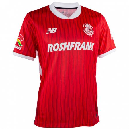 Kandiny Niño Camiseta Paulinho #26 Rojo Blanco 1ª Equipación 2024/25 La Camisa Chile