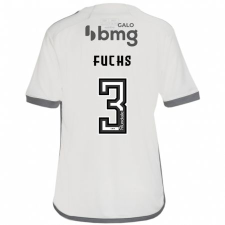 Kandiny Niño Camiseta Bruno Fuchs #3 Blanquecino 2ª Equipación 2024/25 La Camisa Chile