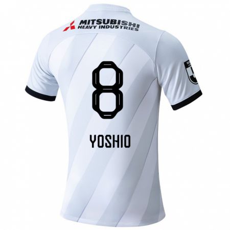 Kandiny Niño Camiseta Yoshio Koizumi #8 Gris Blanco 2ª Equipación 2024/25 La Camisa Chile