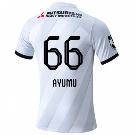 Kandiny Niño Camiseta Ayumu Ohata #66 Gris Blanco 2ª Equipación 2024/25 La Camisa Chile