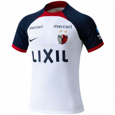 Kandiny Niño Camiseta Taisei Matsumoto #29 Blanco Azul Rojo 2ª Equipación 2024/25 La Camisa Chile