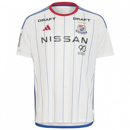 Kandiny Niño Camiseta Hijiri Kato #24 Blanco Azul Rojo 2ª Equipación 2024/25 La Camisa Chile