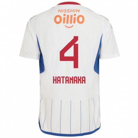 Kandiny Niño Camiseta Shinnosuke Hatanaka #4 Blanco Azul Rojo 2ª Equipación 2024/25 La Camisa Chile