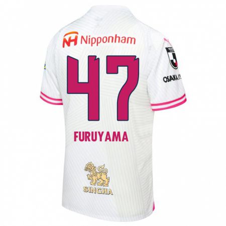 Kandiny Niño Camiseta Kengo Furuyama #47 Blanco Rosa 2ª Equipación 2024/25 La Camisa Chile