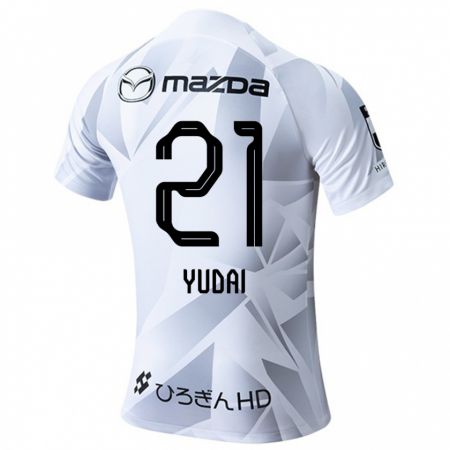 Kandiny Niño Camiseta Yudai Tanaka #21 Blanco Gris Negro 2ª Equipación 2024/25 La Camisa Chile