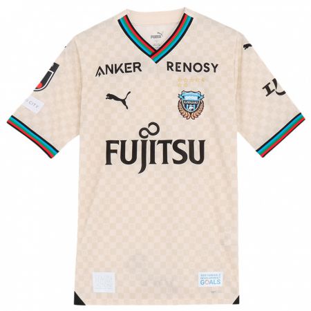 Kandiny Niño Camiseta Kakeru Shinbori #26 Blanco Gris 2ª Equipación 2024/25 La Camisa Chile