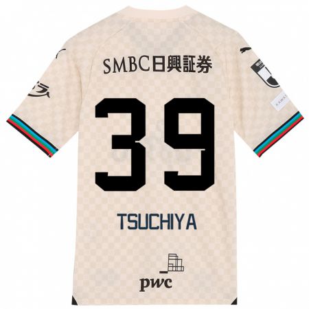 Kandiny Niño Camiseta Kaito Tsuchiya #39 Blanco Gris 2ª Equipación 2024/25 La Camisa Chile