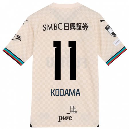 Kandiny Niño Camiseta Shotaro Kodama #11 Blanco Gris 2ª Equipación 2024/25 La Camisa Chile