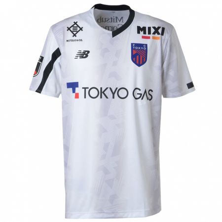 Kandiny Niño Camiseta Tsuyoshi Kodama #1 Blanco Negro 2ª Equipación 2024/25 La Camisa Chile