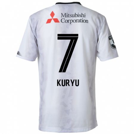 Kandiny Niño Camiseta Kuryu Matsuki #7 Blanco Negro 2ª Equipación 2024/25 La Camisa Chile