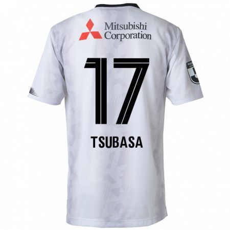 Kandiny Niño Camiseta Tsubasa Terayama #17 Blanco Negro 2ª Equipación 2024/25 La Camisa Chile