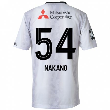 Kandiny Niño Camiseta Yui Nakano #54 Blanco Negro 2ª Equipación 2024/25 La Camisa Chile