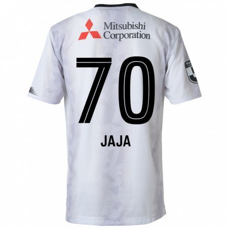 Kandiny Niño Camiseta Jája Silva #70 Blanco Negro 2ª Equipación 2024/25 La Camisa Chile