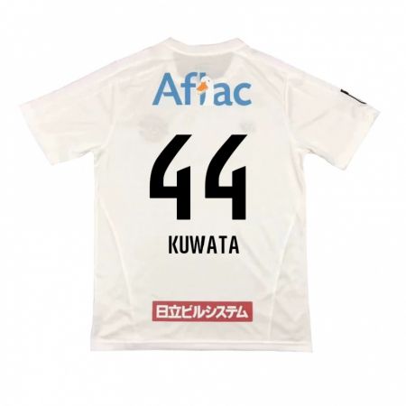 Kandiny Niño Camiseta Taisei Kuwata #44 Blanco Negro 2ª Equipación 2024/25 La Camisa Chile