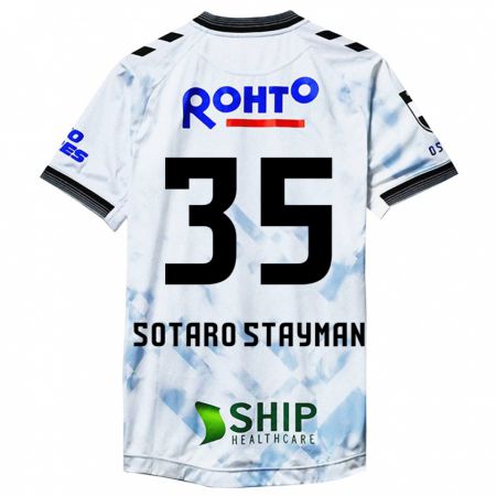 Kandiny Niño Camiseta Joshua Sotaro Stayman #35 Blanco Negro 2ª Equipación 2024/25 La Camisa Chile