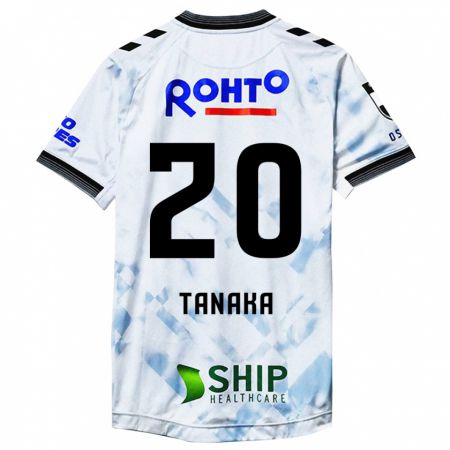 Kandiny Niño Camiseta Hyoga Tanaka #20 Blanco Negro 2ª Equipación 2024/25 La Camisa Chile