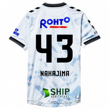 Kandiny Niño Camiseta Yugo Nakajima #43 Blanco Negro 2ª Equipación 2024/25 La Camisa Chile