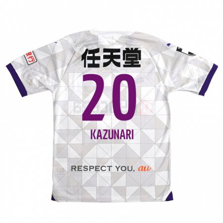 Kandiny Niño Camiseta Kazunari Kita #20 Blanco Morado 2ª Equipación 2024/25 La Camisa Chile