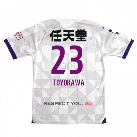 Kandiny Niño Camiseta Yuta Toyokawa #23 Blanco Morado 2ª Equipación 2024/25 La Camisa Chile