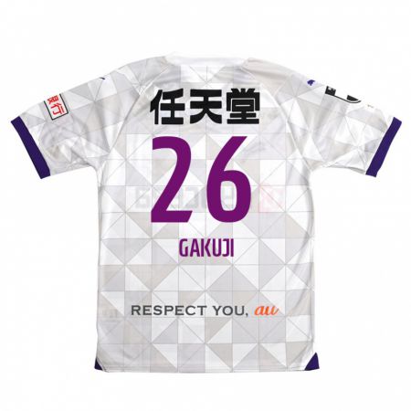 Kandiny Niño Camiseta Gakuji Ota #26 Blanco Morado 2ª Equipación 2024/25 La Camisa Chile