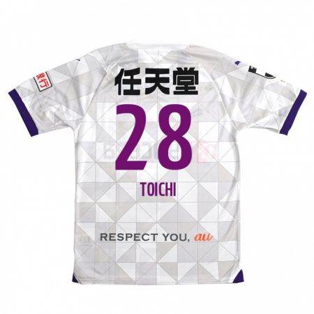 Kandiny Niño Camiseta Toichi Suzuki #28 Blanco Morado 2ª Equipación 2024/25 La Camisa Chile