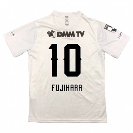 Kandiny Niño Camiseta Naoatsu Fujihara #10 Gris Negro 2ª Equipación 2024/25 La Camisa Chile