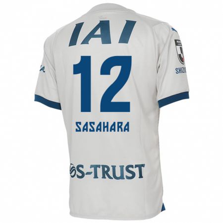 Kandiny Niño Camiseta Kenshin Sasahara #12 Blanco Azul 2ª Equipación 2024/25 La Camisa Chile