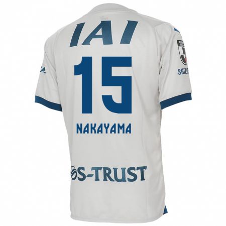 Kandiny Niño Camiseta Atsuki Nakayama #15 Blanco Azul 2ª Equipación 2024/25 La Camisa Chile