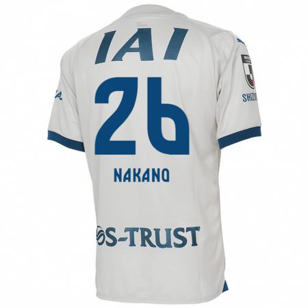 Kandiny Niño Camiseta Takeru Nakano #26 Blanco Azul 2ª Equipación 2024/25 La Camisa Chile