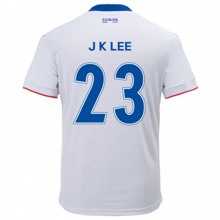 Kandiny Niño Camiseta Ki-Je Lee #23 Blanco Azul 2ª Equipación 2024/25 La Camisa Chile