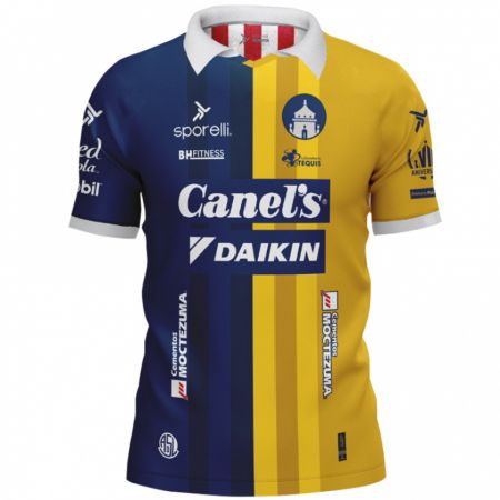 Kandiny Niño Camiseta Su Nombre #0 Azul Amarillo 2ª Equipación 2024/25 La Camisa Chile