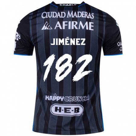 Kandiny Niño Camiseta Carlos Jiménez #182 Blanco Negro 2ª Equipación 2024/25 La Camisa Chile