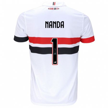 Kandiny Hombre Camiseta Nanda #1 Blanco Rojo Negro 1ª Equipación 2024/25 La Camisa Chile