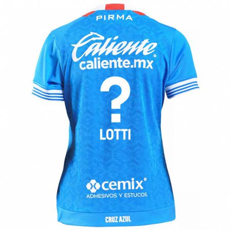 Kandiny Hombre Camiseta Augusto Lotti #0 Cielo Azul 1ª Equipación 2024/25 La Camisa Chile