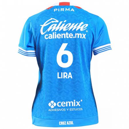 Kandiny Hombre Camiseta Érik Lira #6 Cielo Azul 1ª Equipación 2024/25 La Camisa Chile