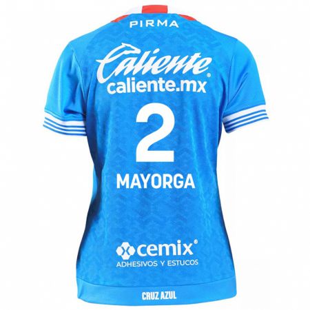 Kandiny Hombre Camiseta Alejandro Mayorga #2 Cielo Azul 1ª Equipación 2024/25 La Camisa Chile