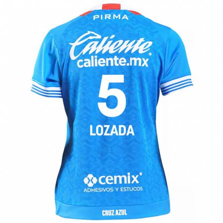 Kandiny Hombre Camiseta Ana Lozada #5 Cielo Azul 1ª Equipación 2024/25 La Camisa Chile