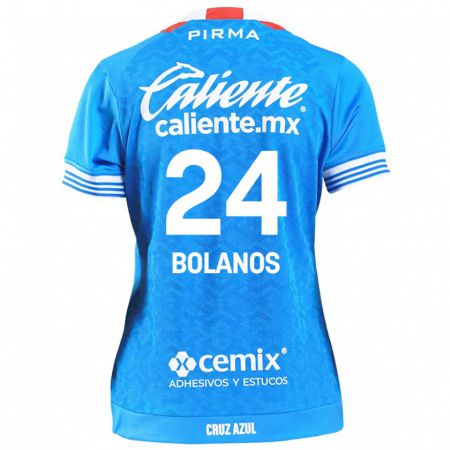 Kandiny Hombre Camiseta Jatziry Bolanos #24 Cielo Azul 1ª Equipación 2024/25 La Camisa Chile