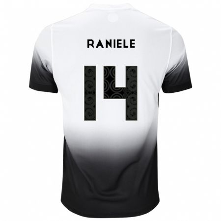 Kandiny Hombre Camiseta Raniele #14 Blanco Negro 1ª Equipación 2024/25 La Camisa Chile