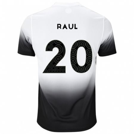 Kandiny Hombre Camiseta Pedro Raul #20 Blanco Negro 1ª Equipación 2024/25 La Camisa Chile