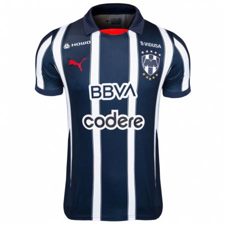 Kandiny Hombre Camiseta Xanic Benitez #16 Azul Rojo Blanco 1ª Equipación 2024/25 La Camisa Chile