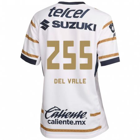 Kandiny Hombre Camiseta Yonathan Del Valle #255 Obsidiana Blanca 1ª Equipación 2024/25 La Camisa Chile