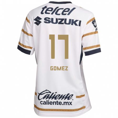 Kandiny Hombre Camiseta Diana Gomez #17 Obsidiana Blanca 1ª Equipación 2024/25 La Camisa Chile