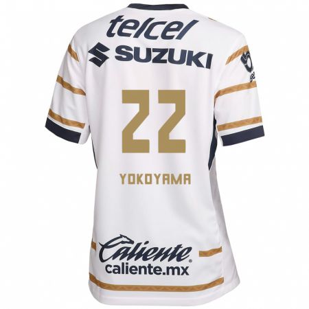 Kandiny Hombre Camiseta Akemi Yokoyama #22 Obsidiana Blanca 1ª Equipación 2024/25 La Camisa Chile