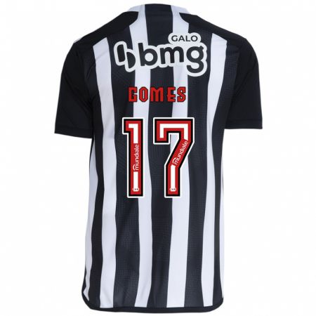 Kandiny Hombre Camiseta Igor Gomes #17 Blanco Negro 1ª Equipación 2024/25 La Camisa Chile