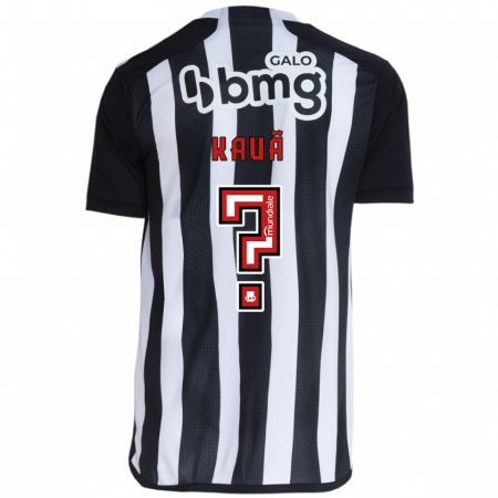 Kandiny Hombre Camiseta David Kauã #0 Blanco Negro 1ª Equipación 2024/25 La Camisa Chile