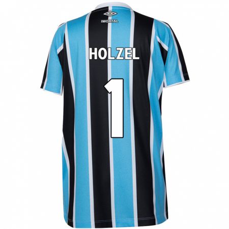 Kandiny Hombre Camiseta Vivi Holzel #1 Azul Negro Blanco 1ª Equipación 2024/25 La Camisa Chile