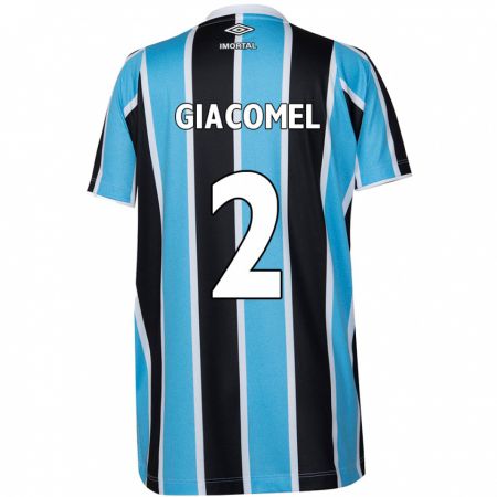 Kandiny Hombre Camiseta Laís Giacomel #2 Azul Negro Blanco 1ª Equipación 2024/25 La Camisa Chile