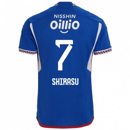 Kandiny Hombre Camiseta Kento Shirasu #7 Azul Blanco Rojo 1ª Equipación 2024/25 La Camisa Chile